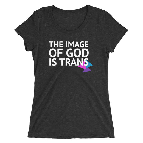 The Image of God Is Trans scoop neck shirt